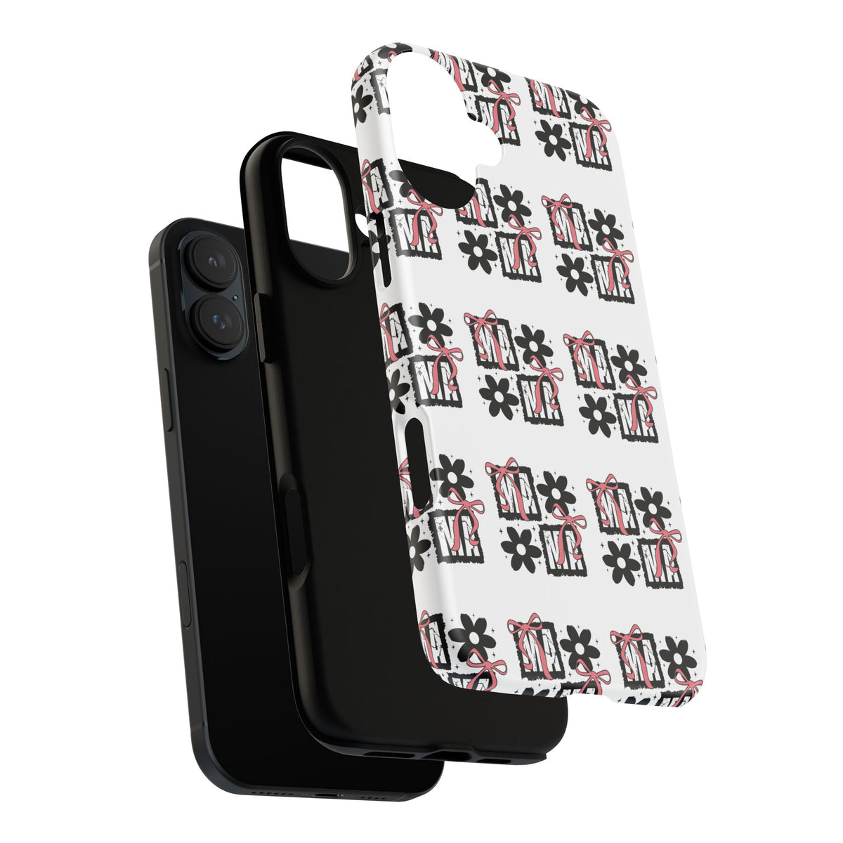 Patterned Tough Phone Case – Floral Gift Box Repeat Design