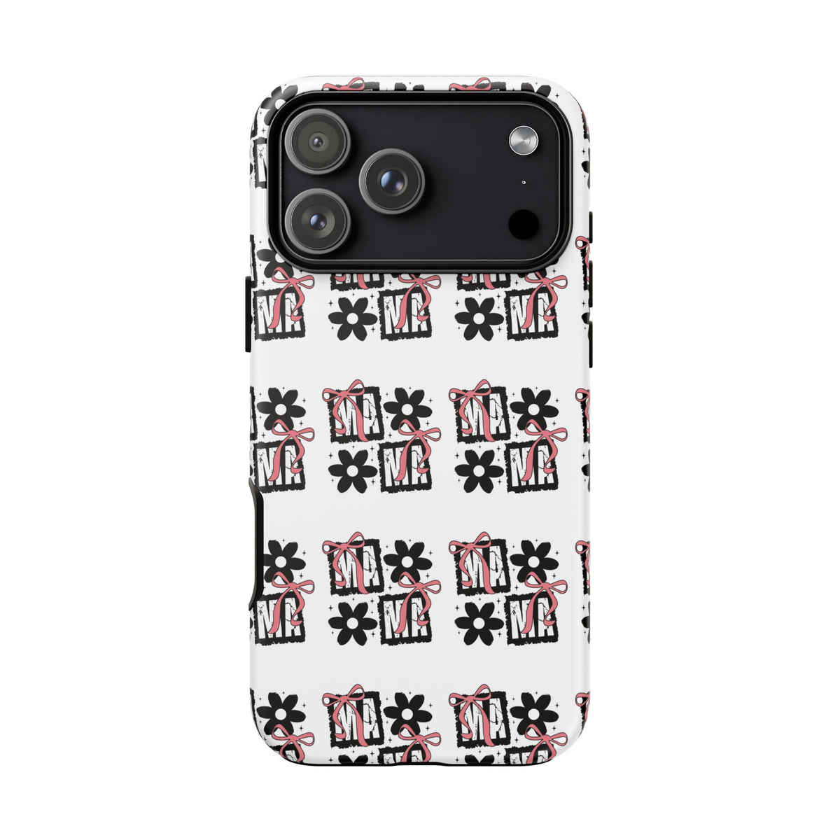 Patterned Tough Phone Case – Floral Gift Box Repeat Design