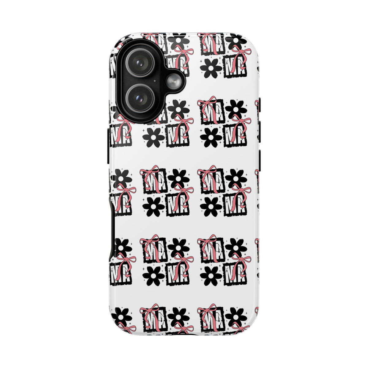 Patterned Tough Phone Case – Floral Gift Box Repeat Design