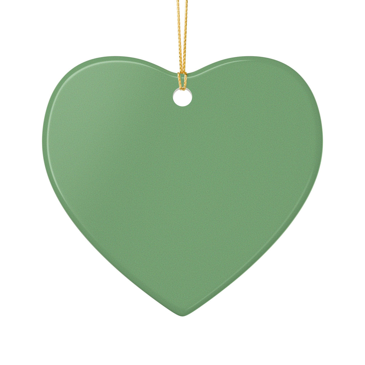 My First Christmas Ceramic Ornament – Baby's First Holiday Heart Decoration