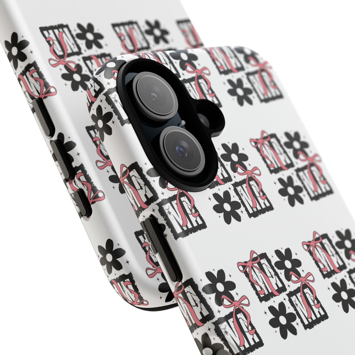 Patterned Tough Phone Case – Floral Gift Box Repeat Design