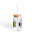 Halloween Nurse 16oz Sipper Glass — Cute Spooky Nurse Design