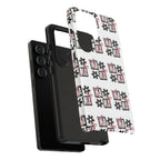 Patterned Tough Phone Case – Floral Gift Box Repeat Design