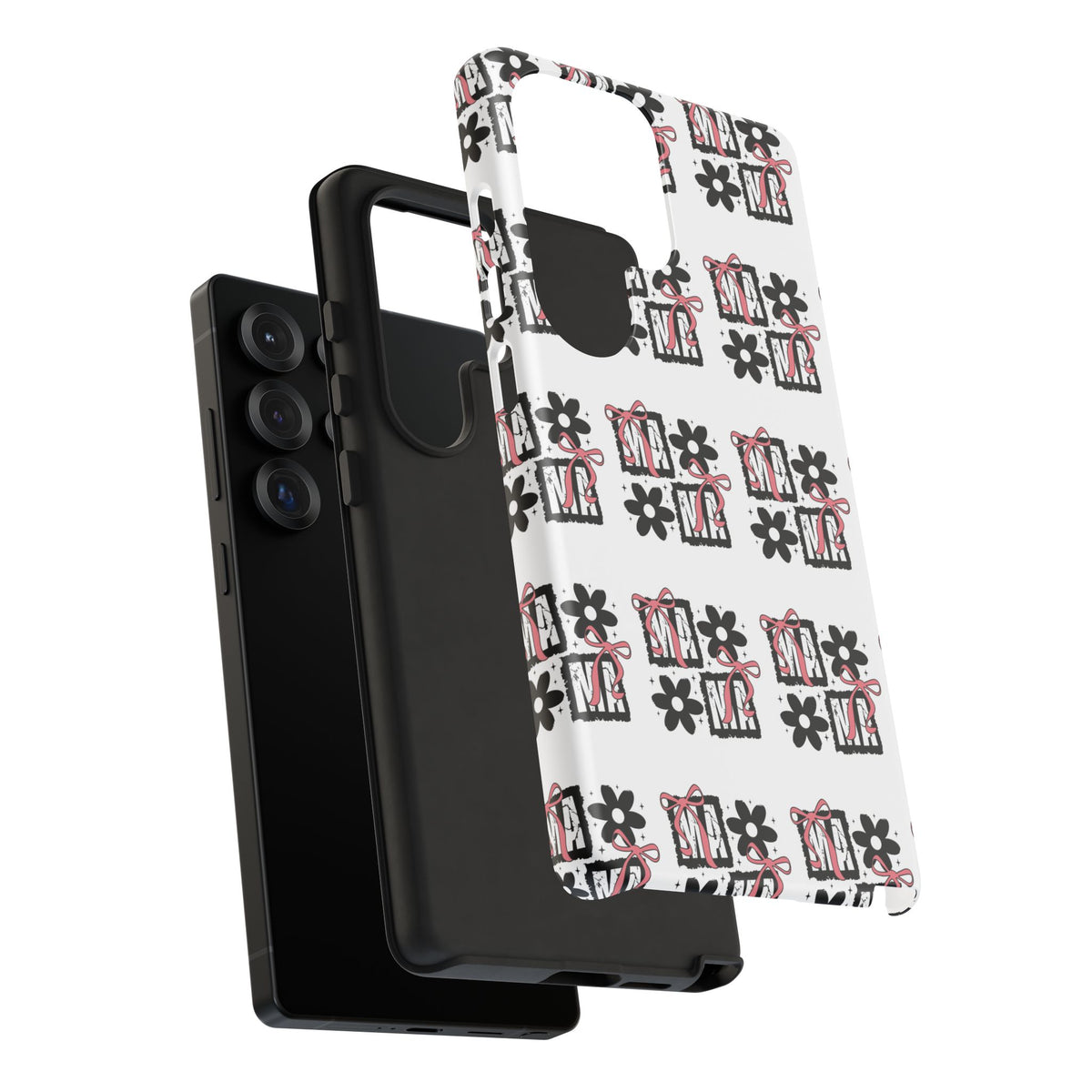 Patterned Tough Phone Case – Floral Gift Box Repeat Design
