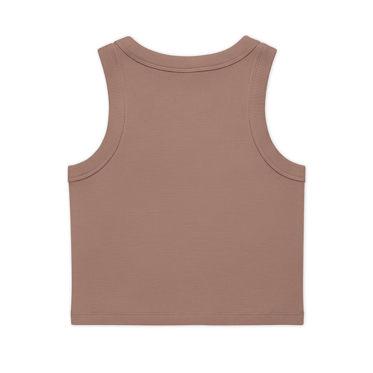 Crop Tank — Cute 'MAMA' Floral Graphic Ribbed Organic Tank Top
