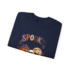 Spooky Season Crewneck Sweatshirt — Ghosts & Pumpkins Halloween Pullover