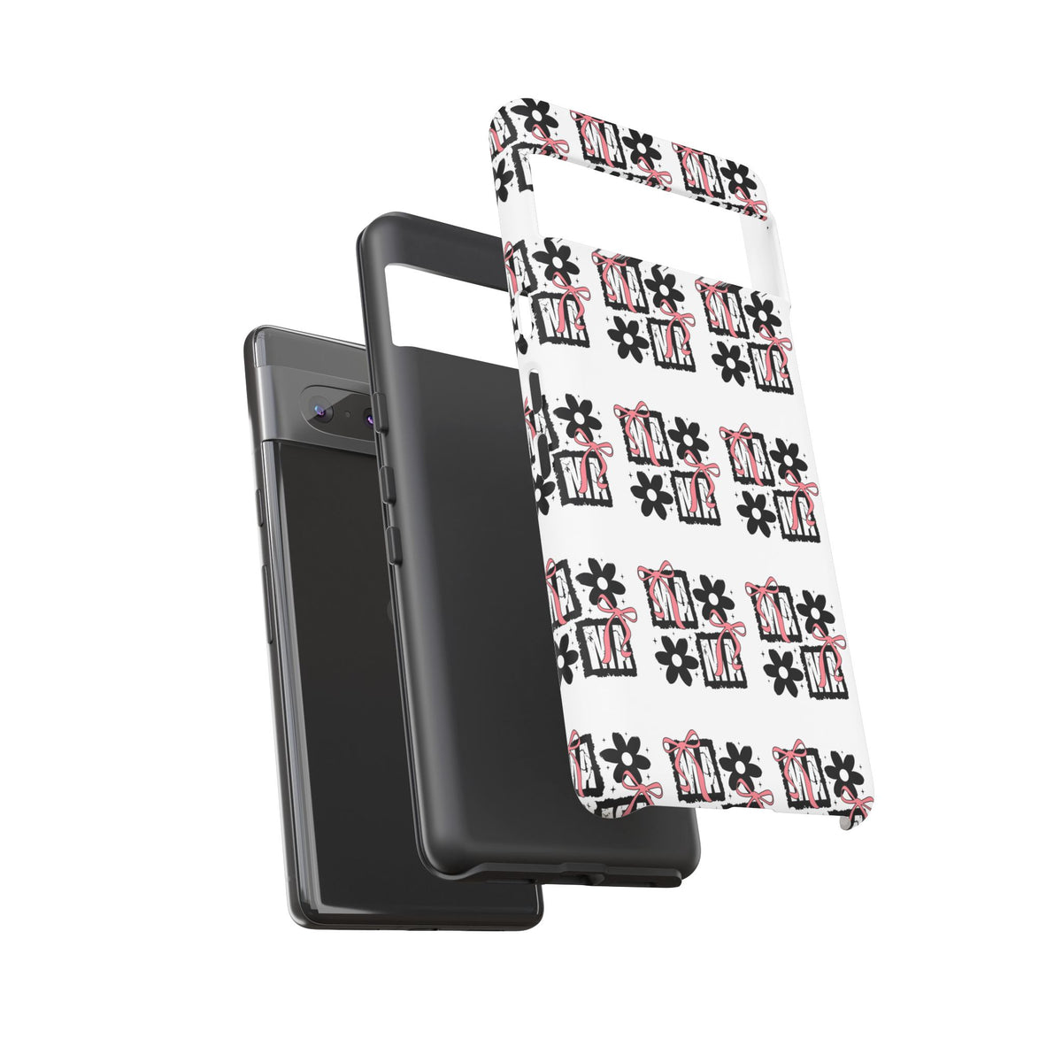 Patterned Tough Phone Case – Floral Gift Box Repeat Design