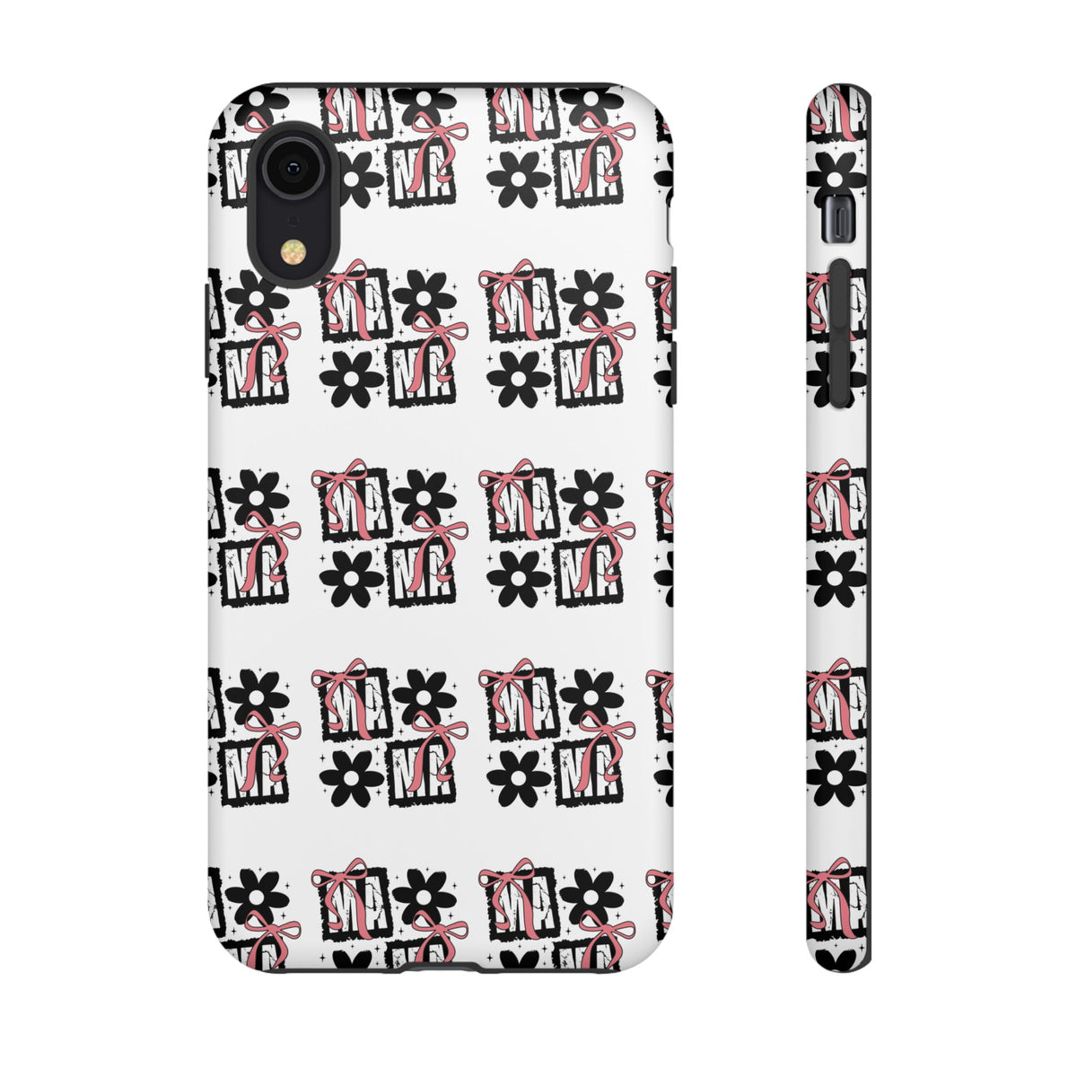 Patterned Tough Phone Case – Floral Gift Box Repeat Design