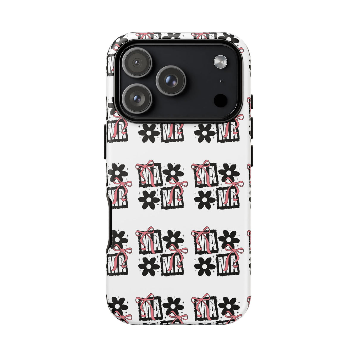 Patterned Tough Phone Case – Floral Gift Box Repeat Design