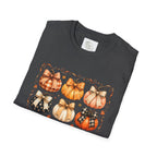 Fall Plaid Pumpkins T-Shirt — Autumn Harvest Graphic Tee