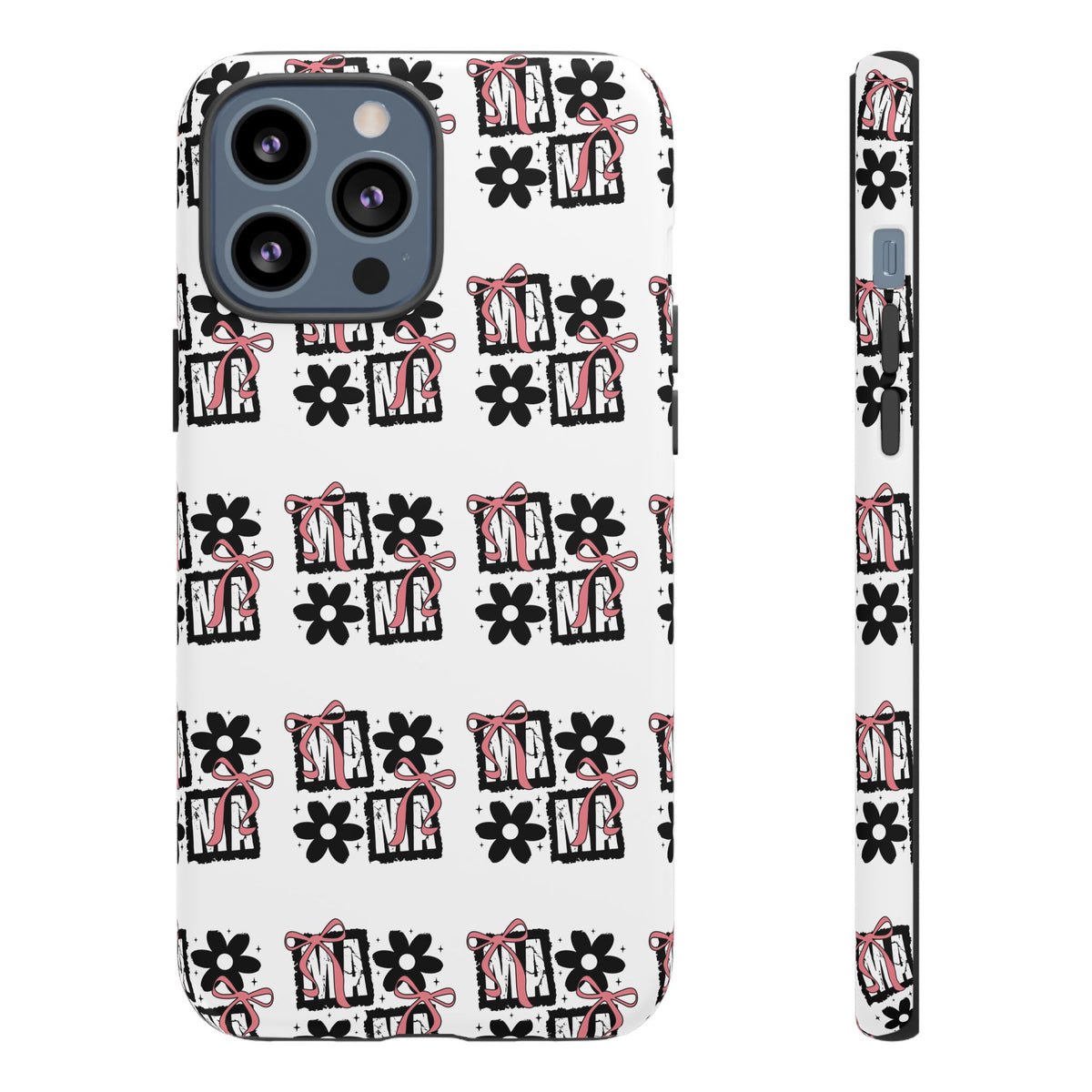 Patterned Tough Phone Case – Floral Gift Box Repeat Design
