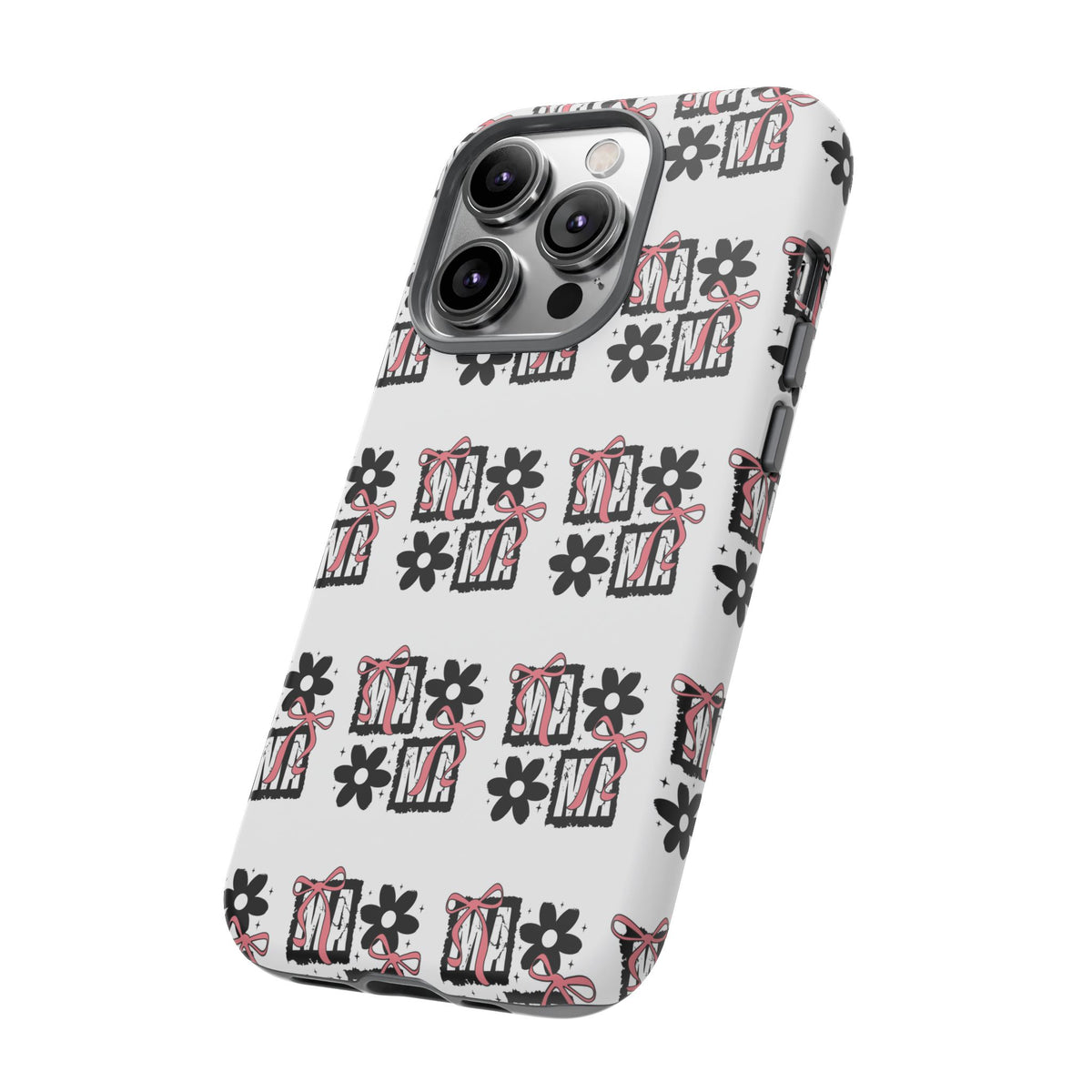 Patterned Tough Phone Case – Floral Gift Box Repeat Design