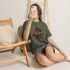 Vintage Woodland Goddess T-Shirt — Woman with Fox Graphic Tee