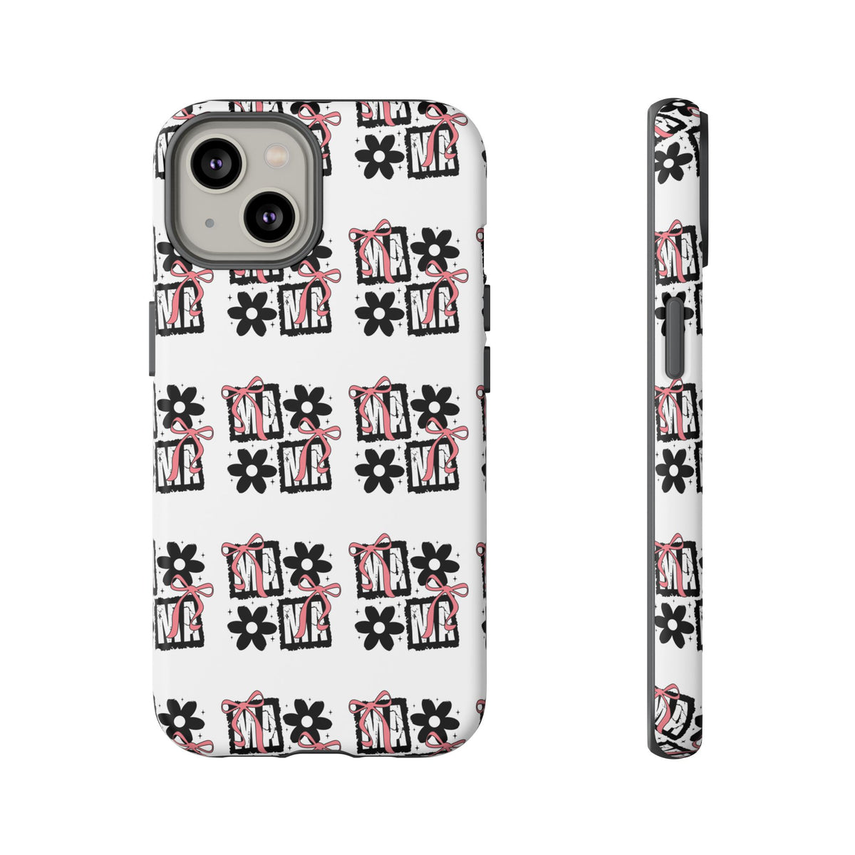 Patterned Tough Phone Case – Floral Gift Box Repeat Design