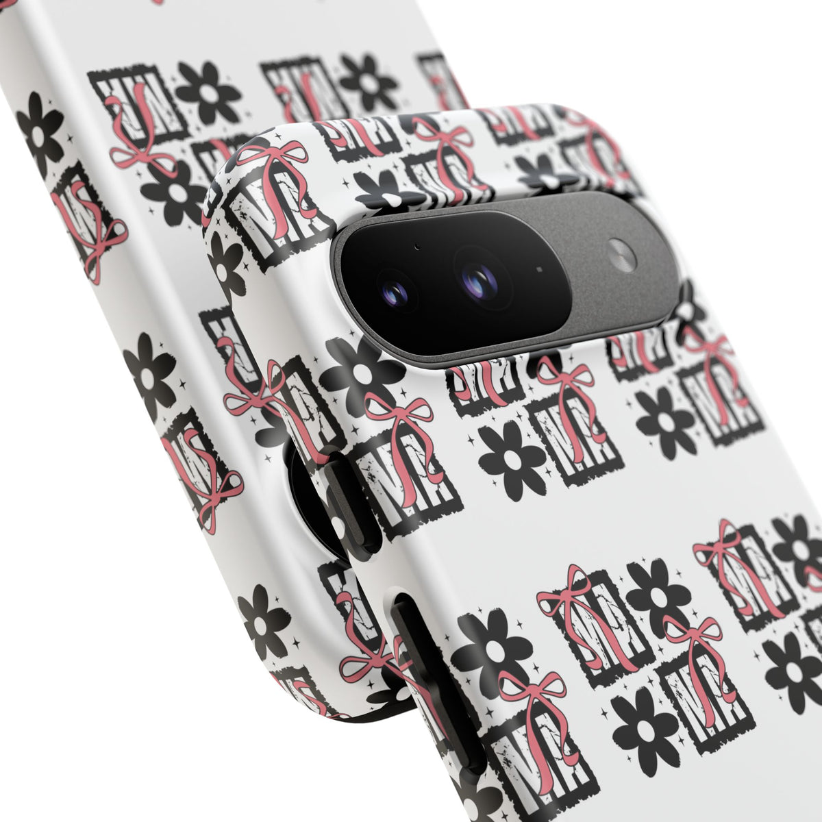 Patterned Tough Phone Case – Floral Gift Box Repeat Design