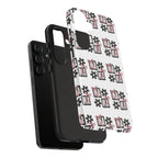 Patterned Tough Phone Case – Floral Gift Box Repeat Design
