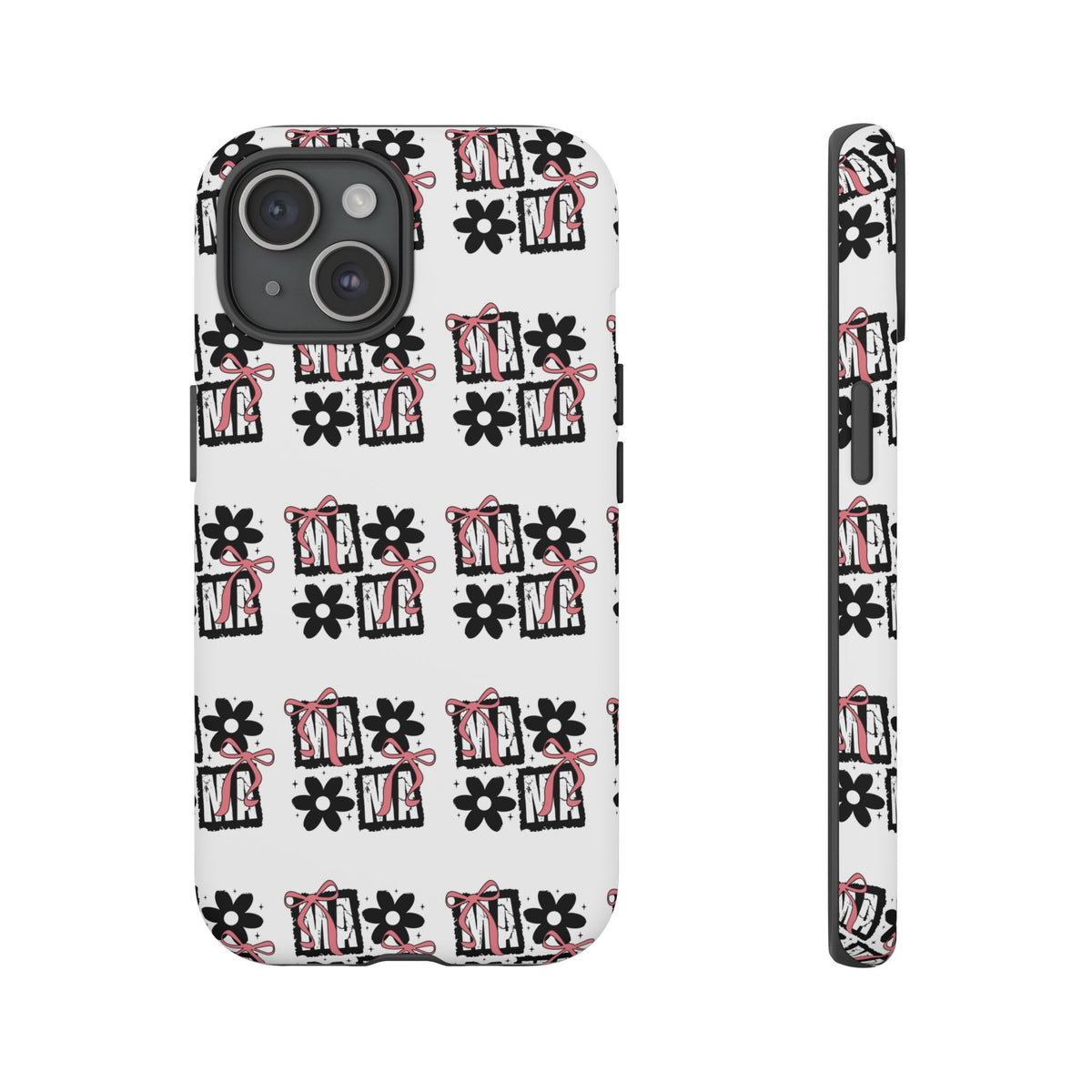 Patterned Tough Phone Case – Floral Gift Box Repeat Design