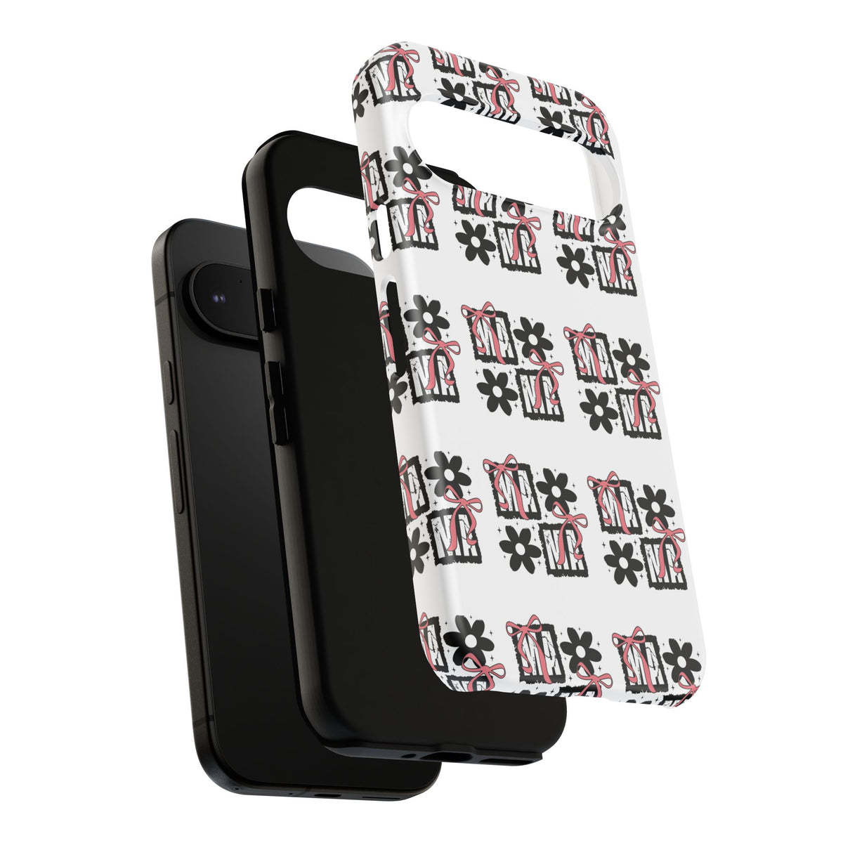 Patterned Tough Phone Case – Floral Gift Box Repeat Design