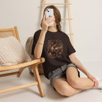 Vintage Woodland Goddess T-Shirt — Woman with Fox Graphic Tee