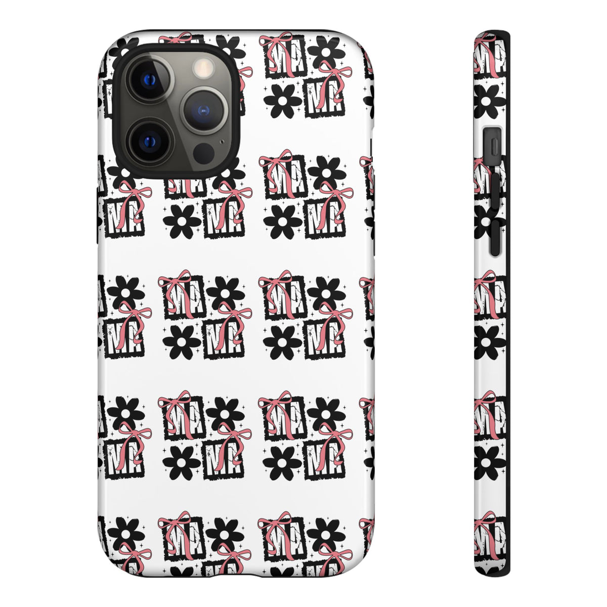 Patterned Tough Phone Case – Floral Gift Box Repeat Design