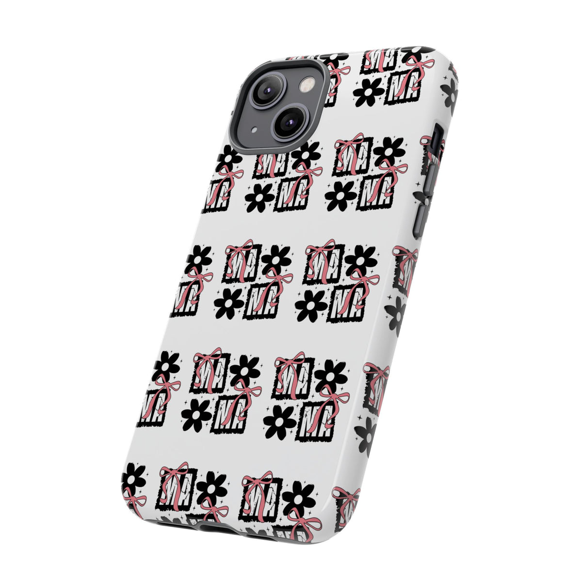 Patterned Tough Phone Case – Floral Gift Box Repeat Design