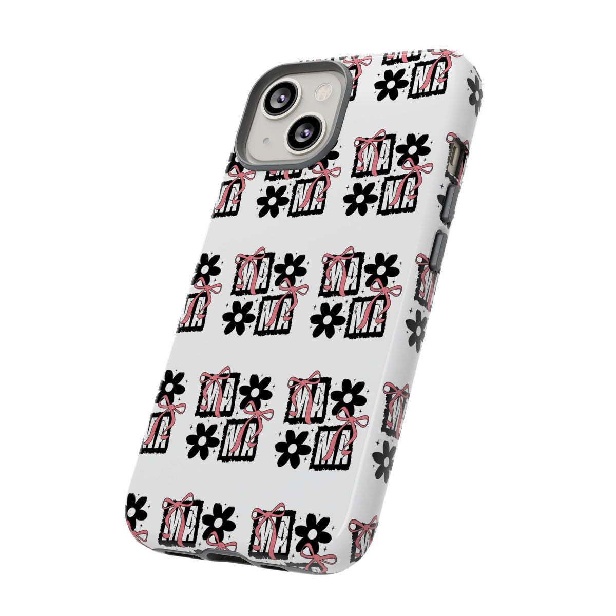 Patterned Tough Phone Case – Floral Gift Box Repeat Design