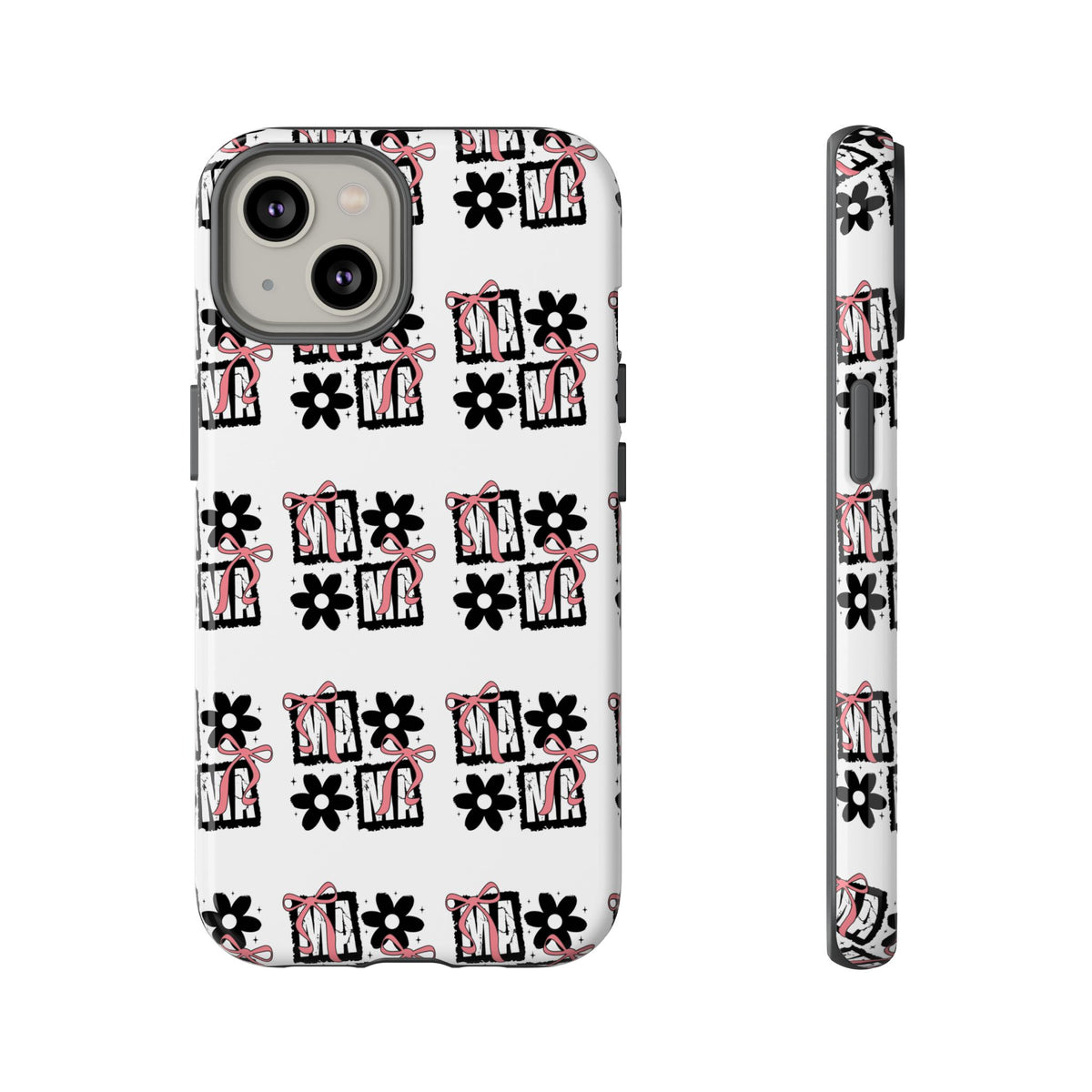 Patterned Tough Phone Case – Floral Gift Box Repeat Design