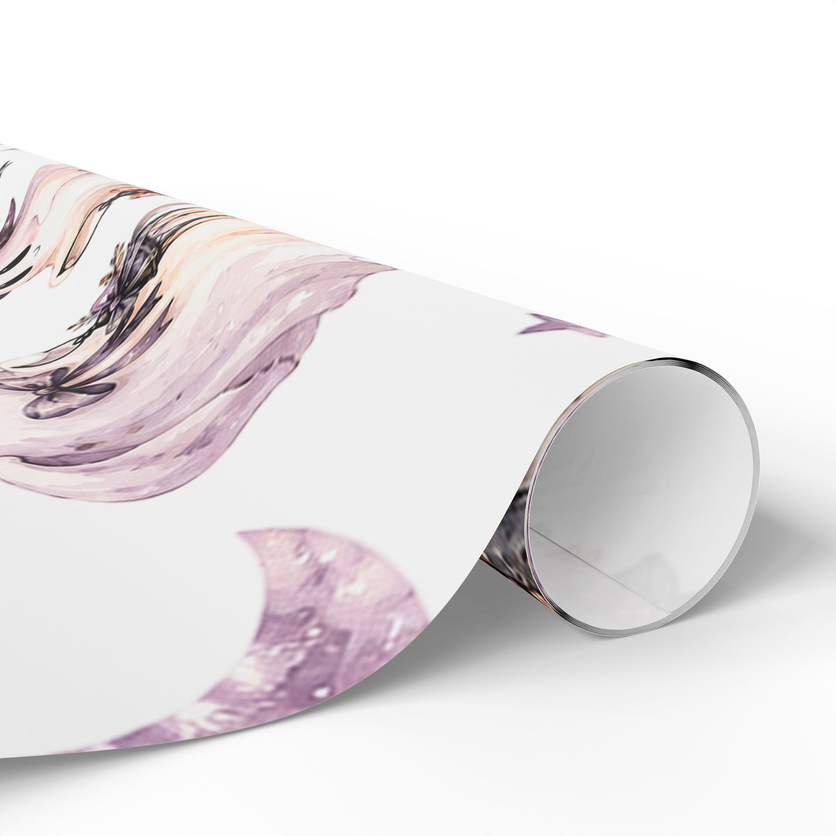 Ghostly Moon Wrapping Paper — Cute Halloween Gift Wrap with Pastel Ghosts & Lanterns