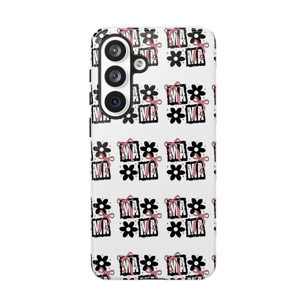 Patterned Tough Phone Case – Floral Gift Box Repeat Design