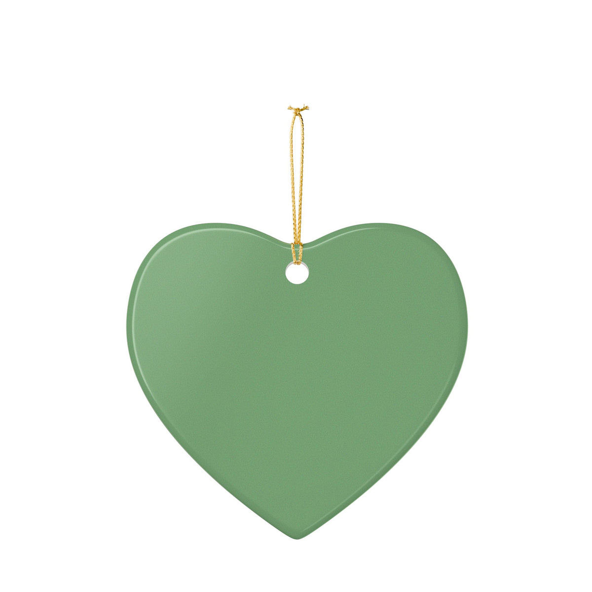 My First Christmas Ceramic Ornament – Baby's First Holiday Heart Decoration