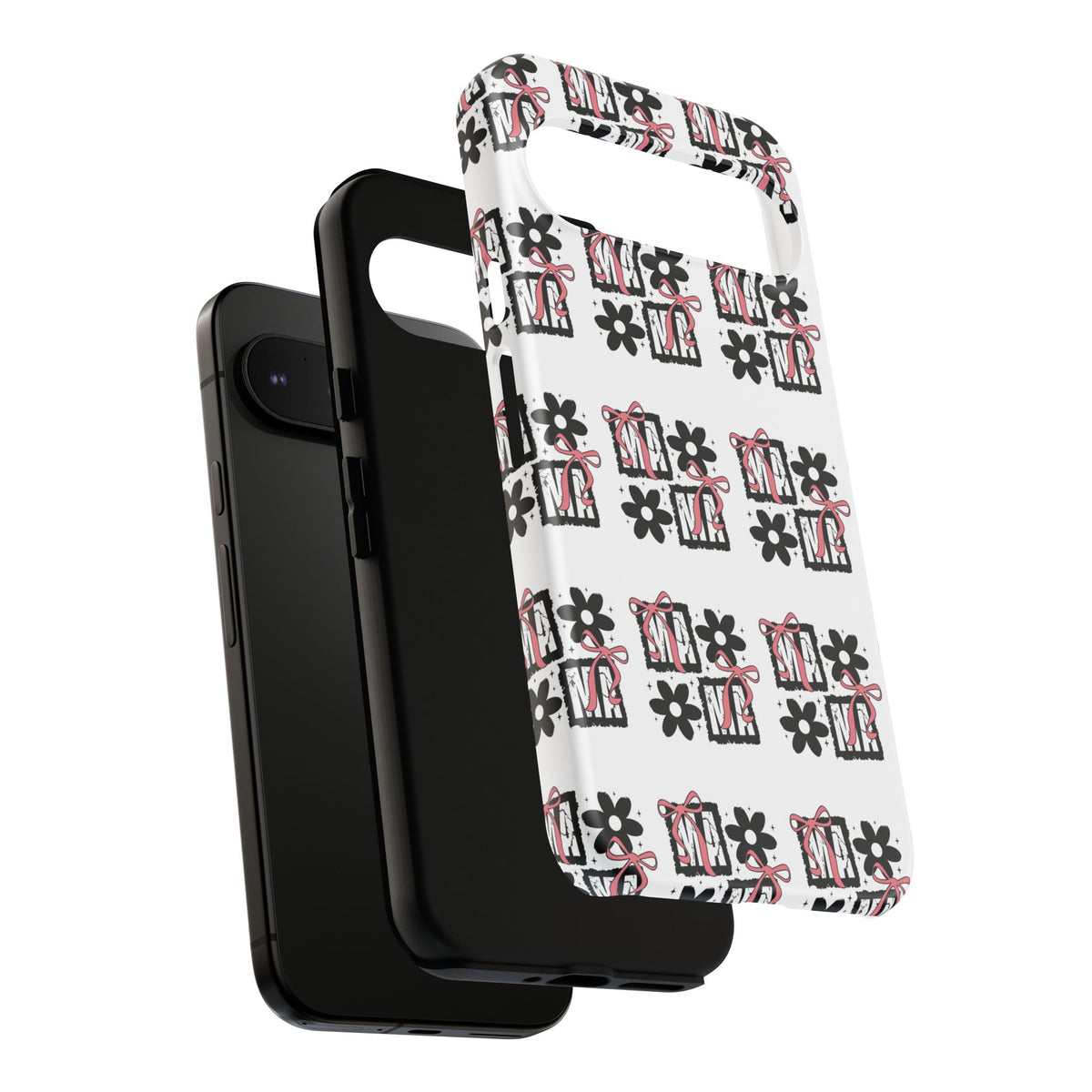 Patterned Tough Phone Case – Floral Gift Box Repeat Design