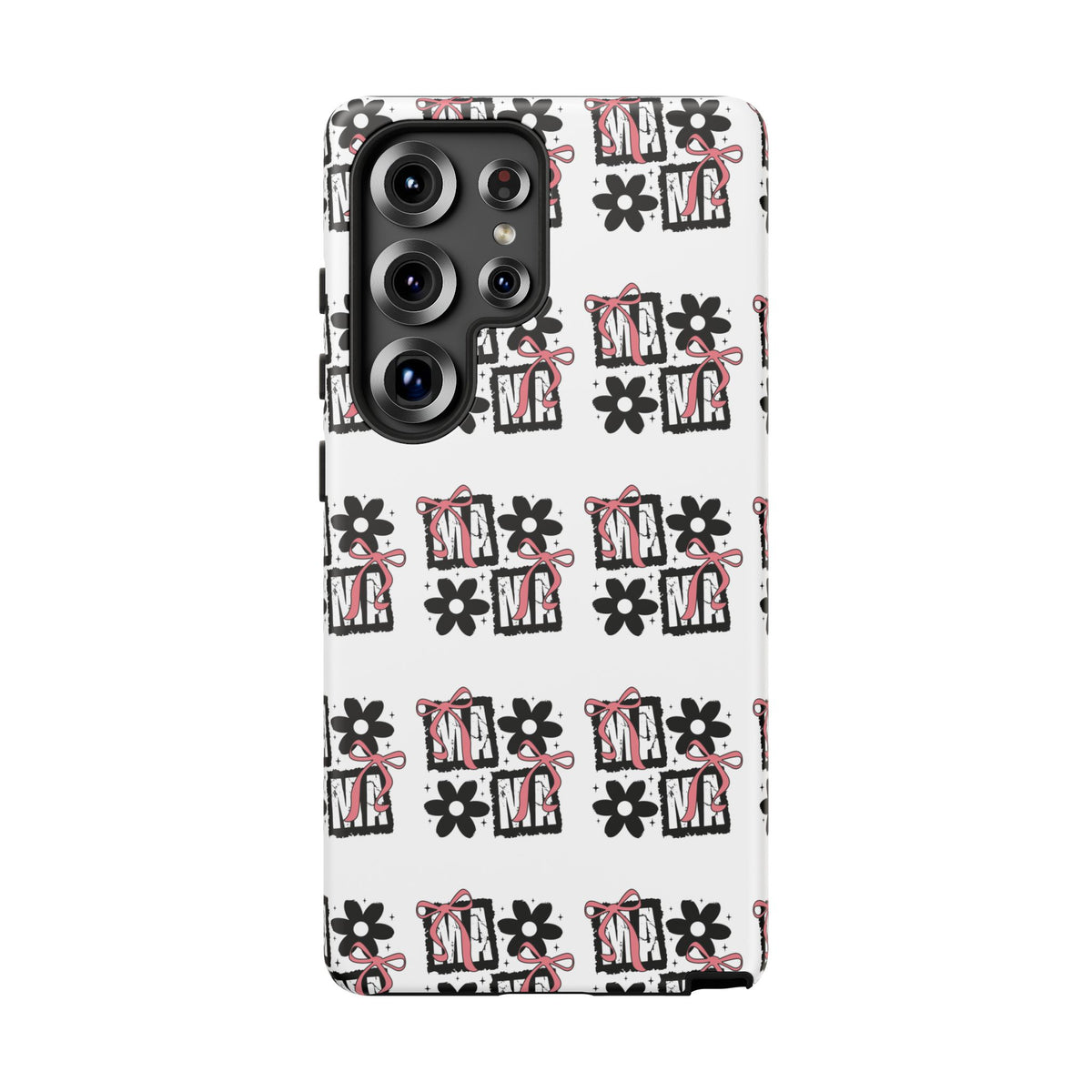 Patterned Tough Phone Case – Floral Gift Box Repeat Design