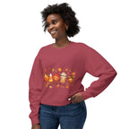 Autumn Friends Crewneck Sweatshirt — Cute Pumpkin, Leaf & Latte Fall Design