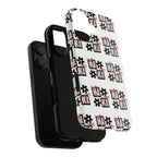 Patterned Tough Phone Case – Floral Gift Box Repeat Design