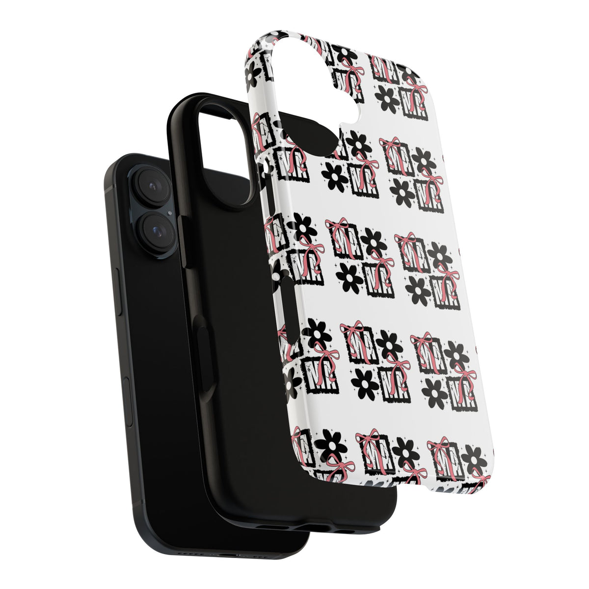 Patterned Tough Phone Case – Floral Gift Box Repeat Design