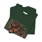 Vintage Woodland Goddess T-Shirt — Woman with Fox Graphic Tee