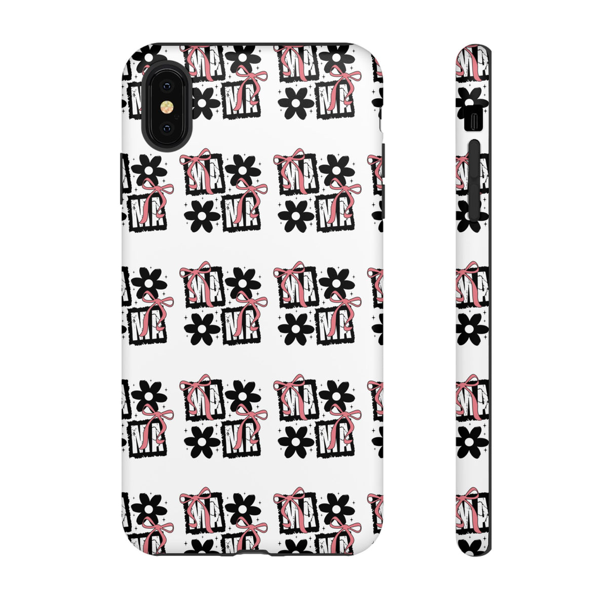 Patterned Tough Phone Case – Floral Gift Box Repeat Design