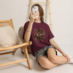 Vintage Woodland Goddess T-Shirt — Woman with Fox Graphic Tee