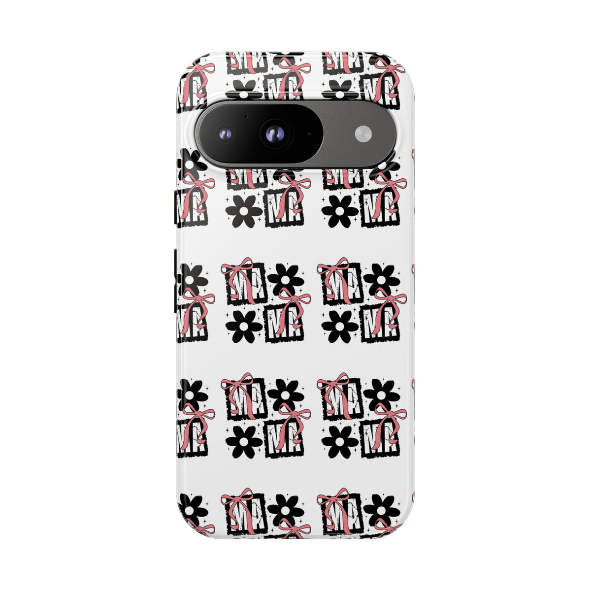 Patterned Tough Phone Case – Floral Gift Box Repeat Design
