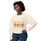 Autumn Friends Crewneck Sweatshirt — Cute Pumpkin, Leaf & Latte Fall Design