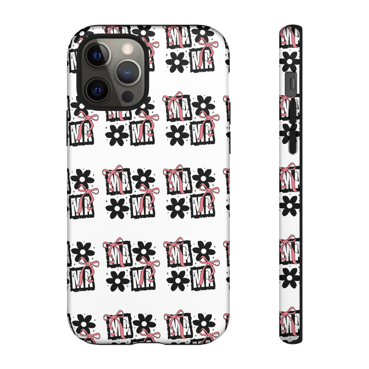 Patterned Tough Phone Case – Floral Gift Box Repeat Design