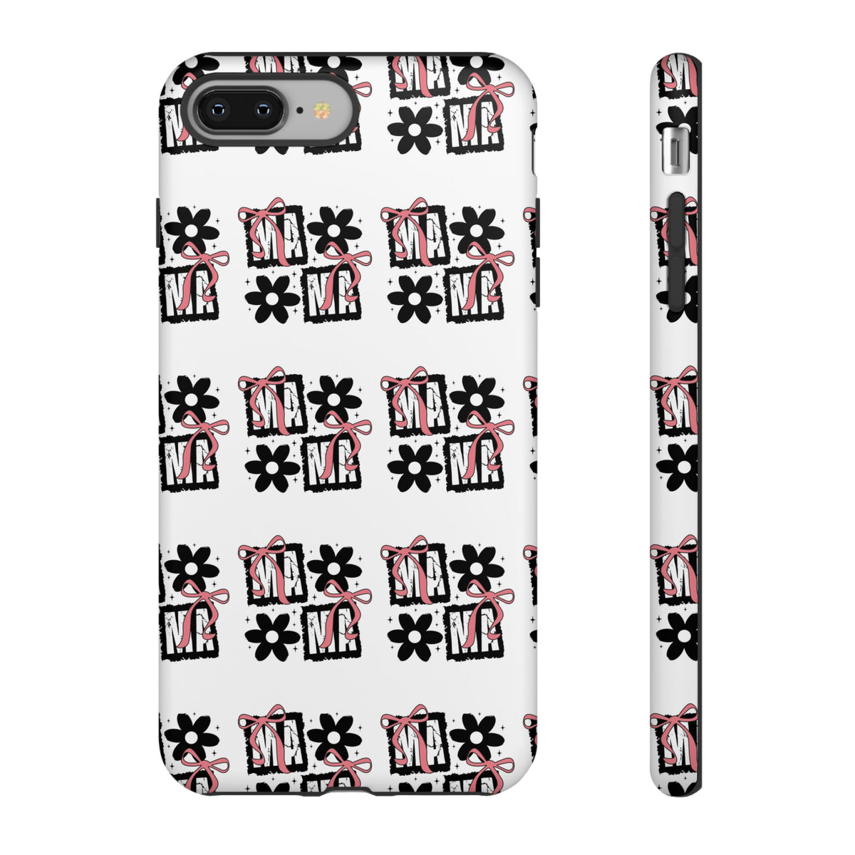 Patterned Tough Phone Case – Floral Gift Box Repeat Design
