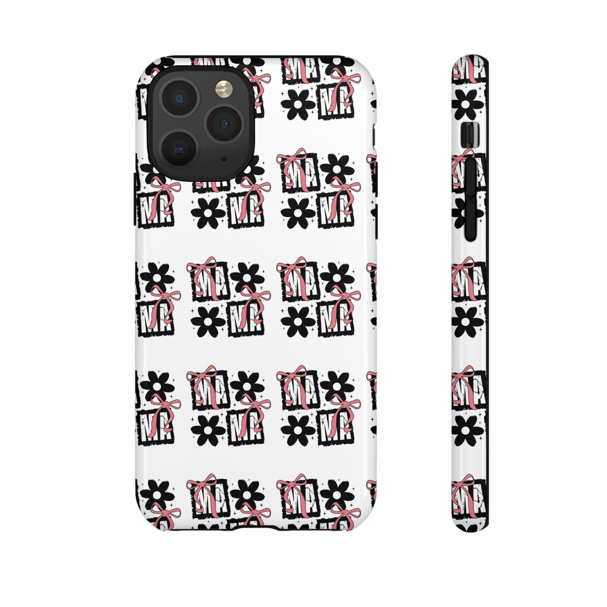 Patterned Tough Phone Case – Floral Gift Box Repeat Design