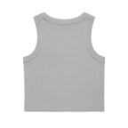 Crop Tank — Cute 'MAMA' Floral Graphic Ribbed Organic Tank Top
