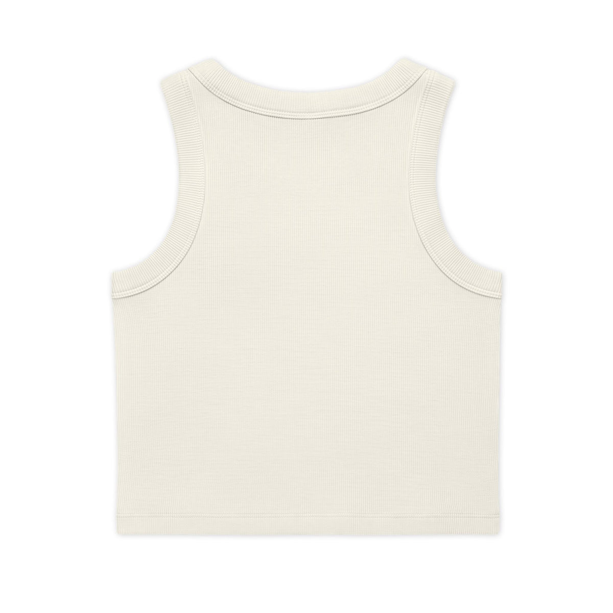 Crop Tank — Cute 'MAMA' Floral Graphic Ribbed Organic Tank Top