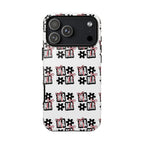 Patterned Tough Phone Case – Floral Gift Box Repeat Design
