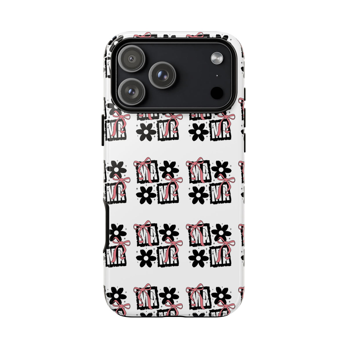 Patterned Tough Phone Case – Floral Gift Box Repeat Design