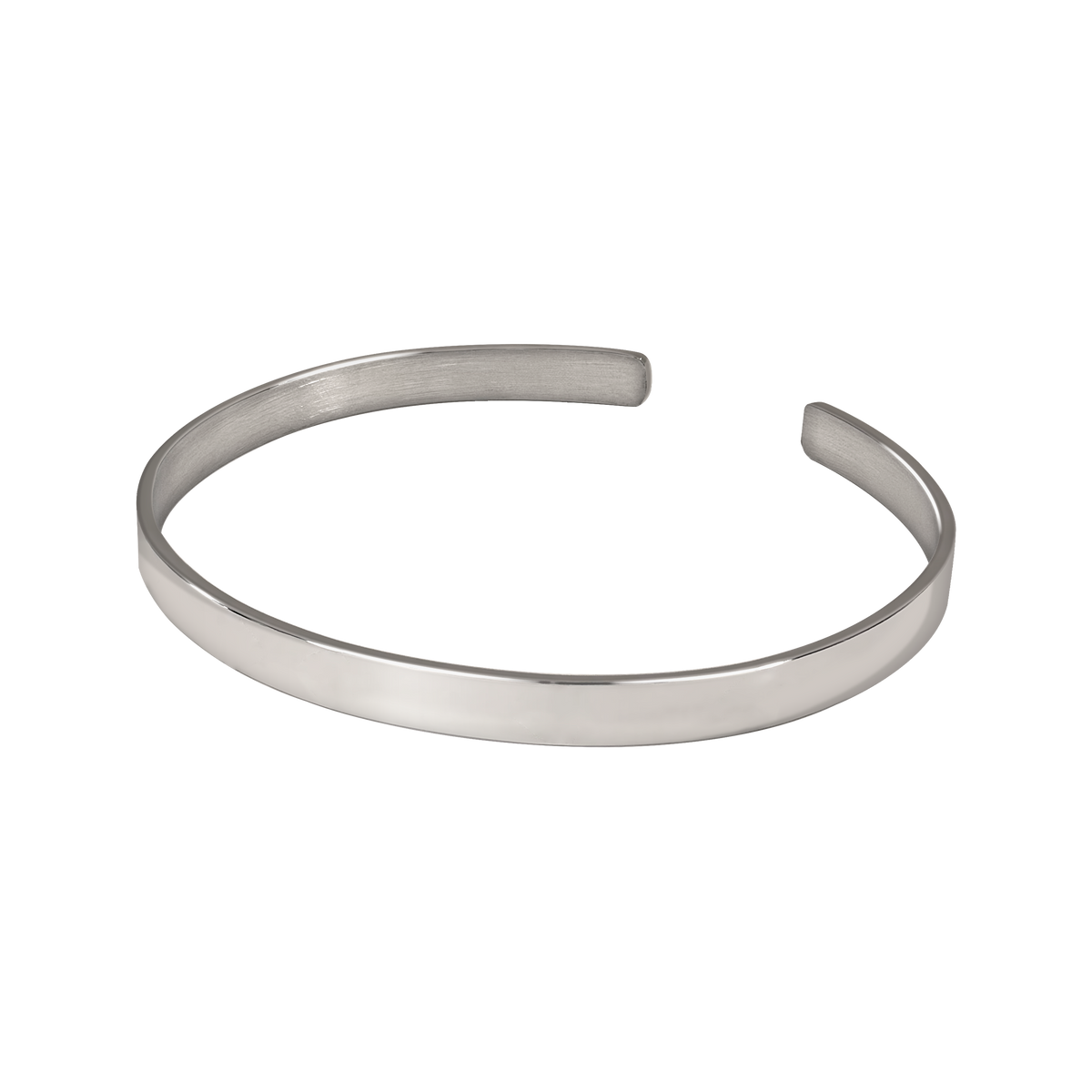 Engravable Bangle Cuff Bracelet — Personalized Minimalist Metal Bracelet for Women & Men