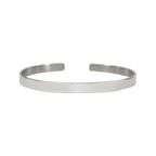 Engravable Bangle Cuff Bracelet — Personalized Minimalist Metal Bracelet for Women & Men