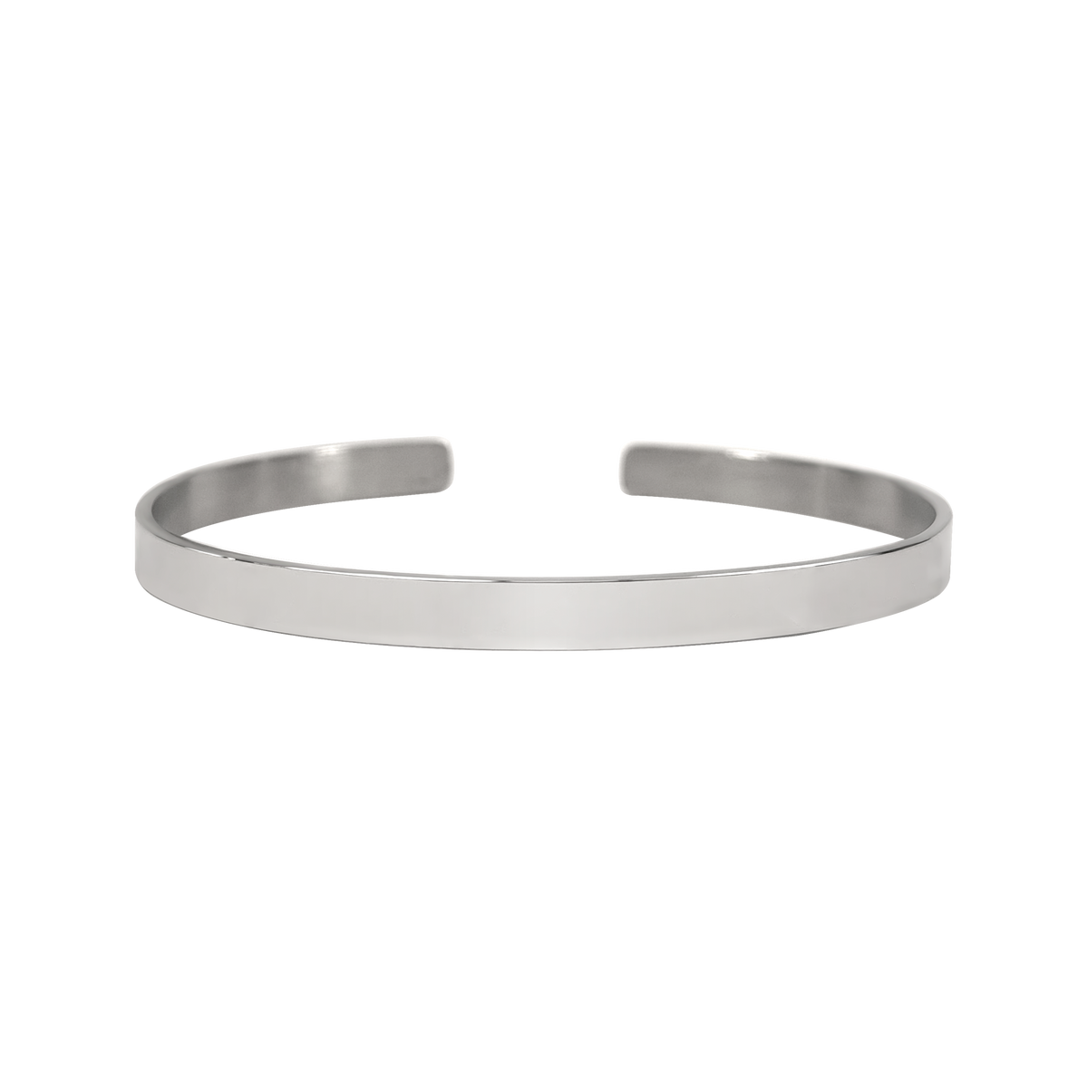 Engravable Bangle Cuff Bracelet — Personalized Minimalist Metal Bracelet for Women & Men